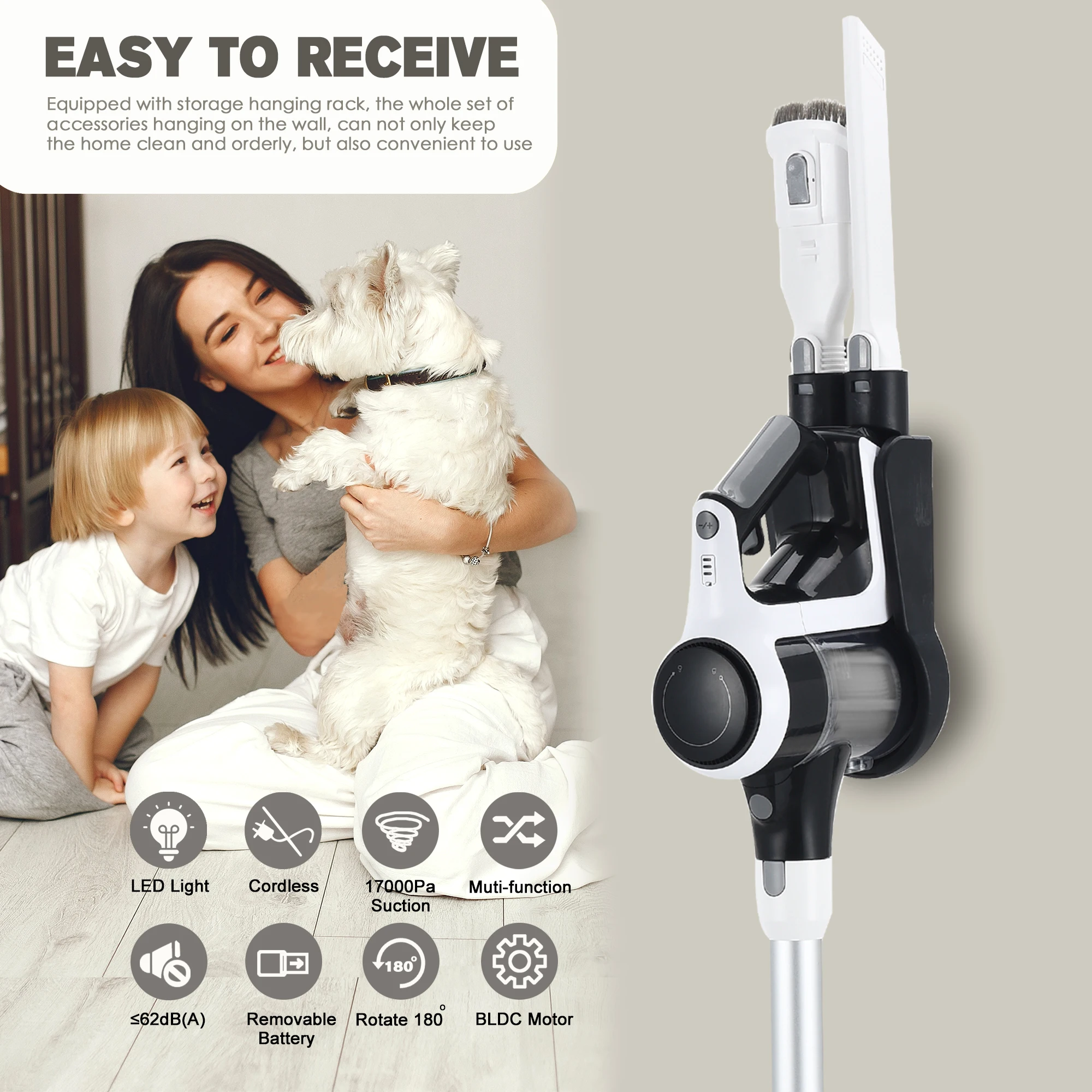 Беспроводной пылесос ручной вертикальный беспроводной Лидер продаж 120W электрический бесщеточный двигатель ручные 21 6 V