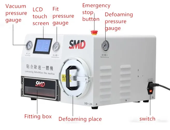 phone screen repair film laminating machine