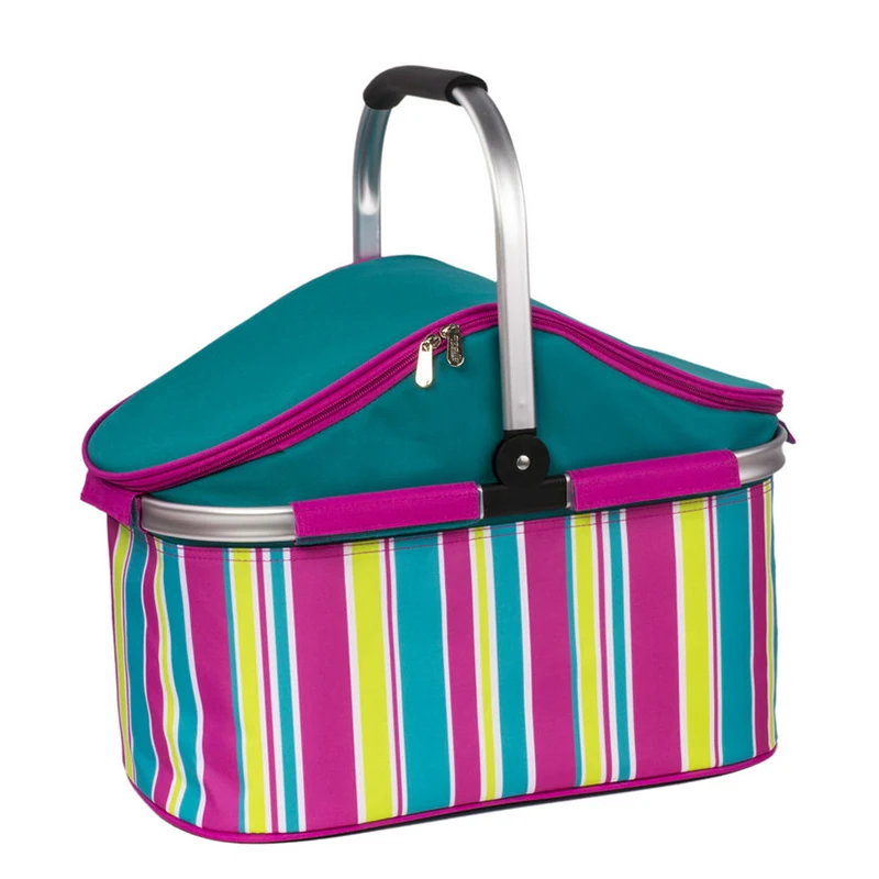 Foldable Portable Portable oxford cooler bag Storage Basket