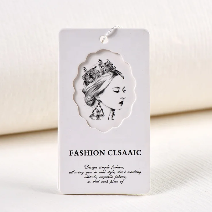 Custom String Hang Tag Jewelry Paper Hangtag