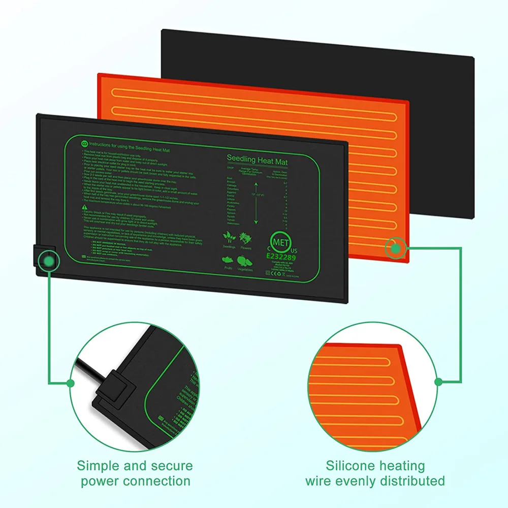 Manufacturers wholesale digital display temperature control model seedling heating pad plants and flowers seedling culture