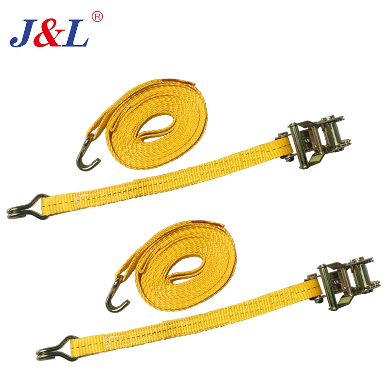 JULI Ratchet Tie Down 1T ISO Certified High Strength Cargo Lashing Belt Tensioner for Towing and Lifting