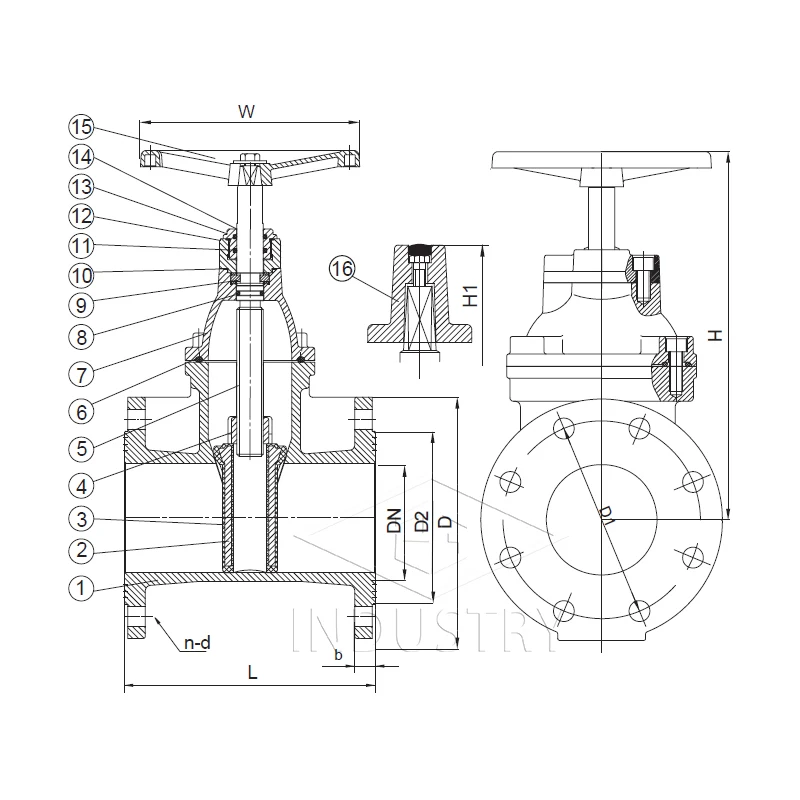 New Design Wholesale JIS B 2062 10K Non-Rising Stem Resilient Seated Gate Valve