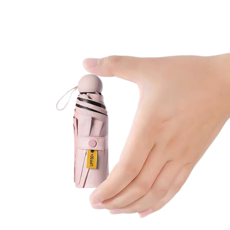 
Ultra light sun umbrella sunscreen anti ultraviolet ultra compact portable umbrella folding capsule umbrella 