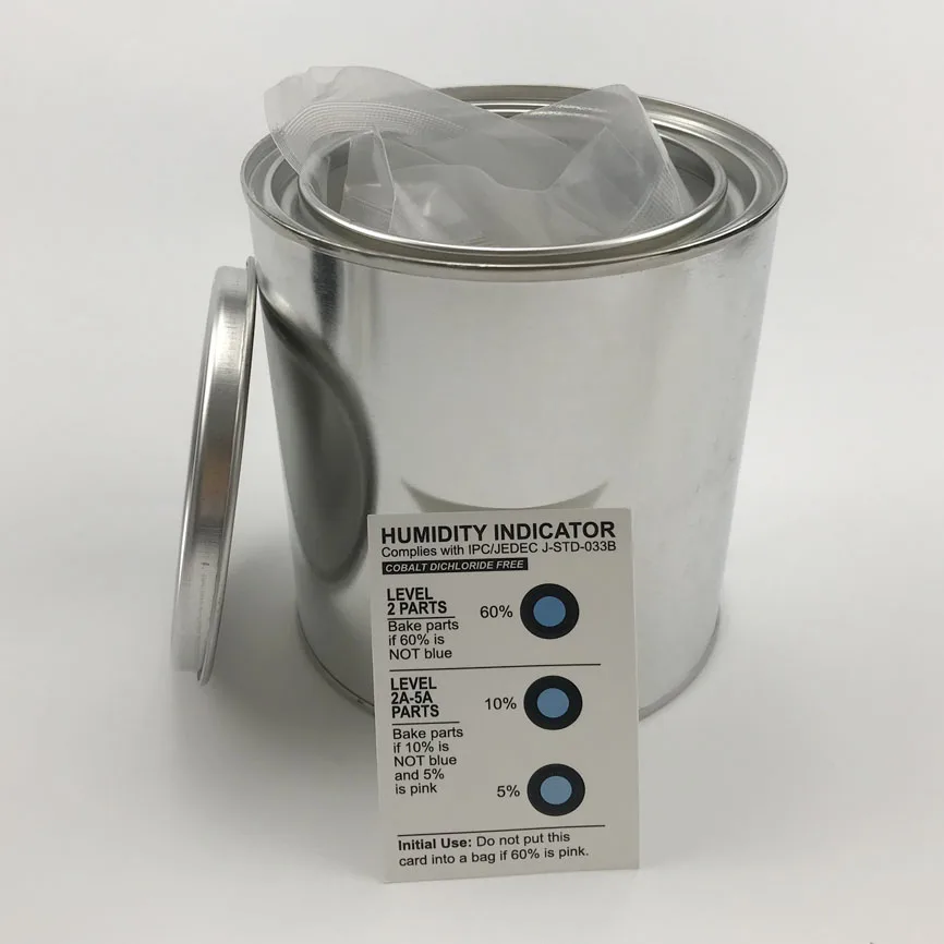 
The popular HY brand customized Cobalt and Halogen Free 10% 20% 30% 40% 50% 60% humidity indicator cards 