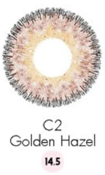 Контактные линзы Golden Hazel Большие дешевые цветные