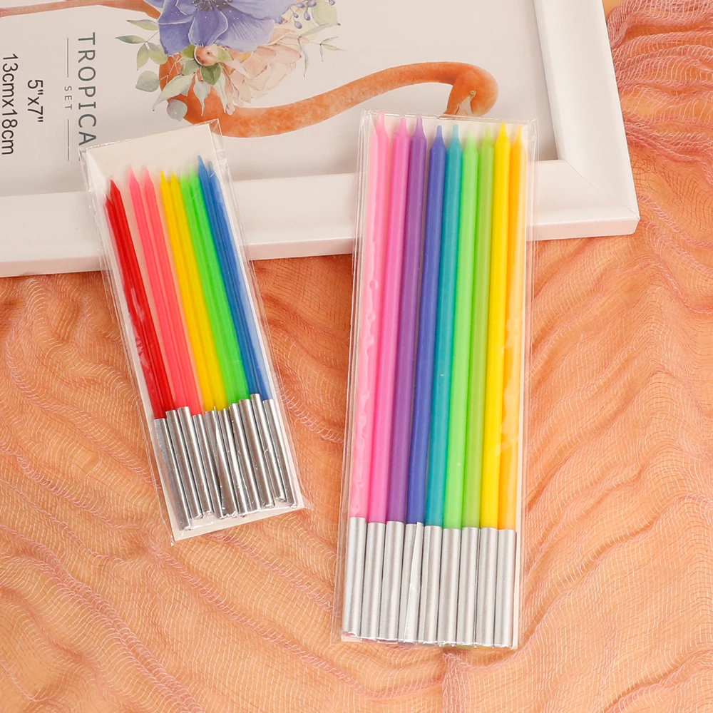 Wholesale factory price cake candles Colorful Birthday Candles In Wax material  Birthday Cake Candle For The Cake