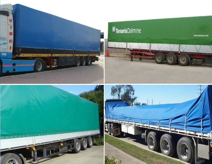 Customized Heavy Duty PVC Canvas Tarpaulin fabric for Truck and Trailer Cover