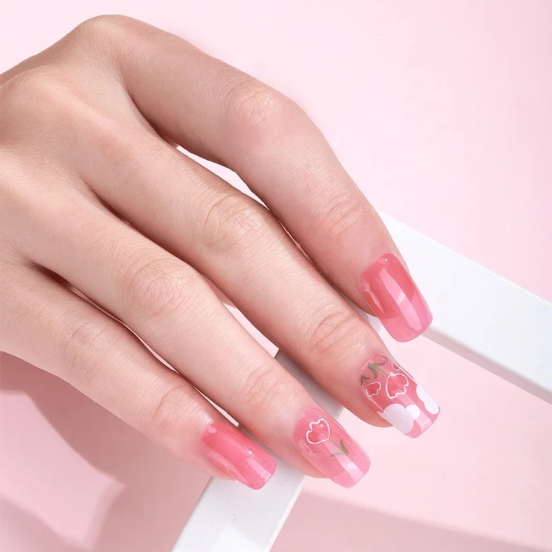 Custom Vegan Wholesale 14 Nail Foil Wraps Cute Luxury Nail Art Sticker Polish Design New Year 2023 Nail Color Strips