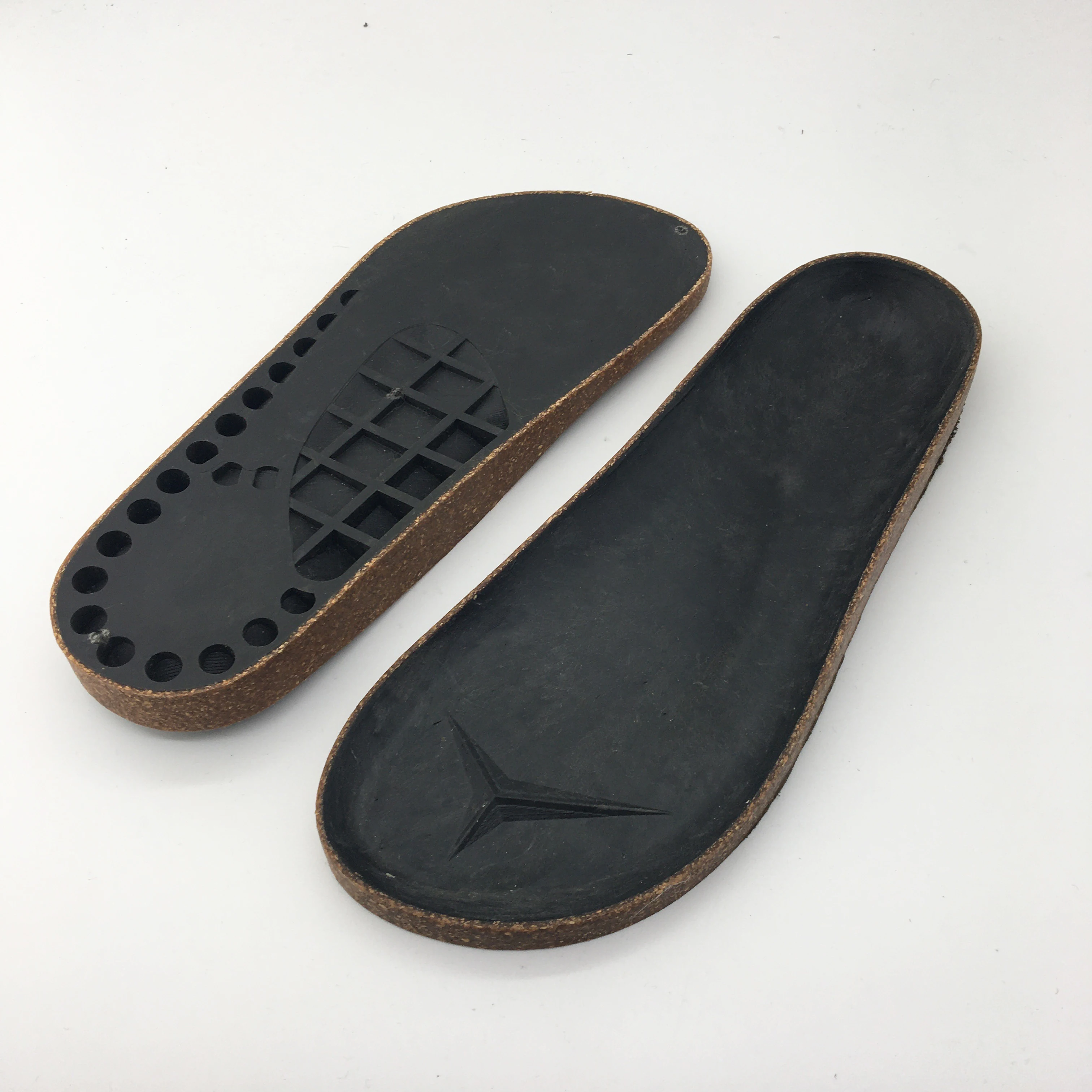 Factory wholesale PVC plus size Cork Mid Sole For Sandals and slippers soles cork soles