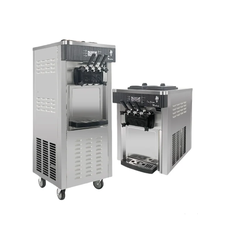 Commercial Home Use Soft Serve Ice Cream Making Machine 20-28L/H High Production Ice Cream Maker Making Machine for Sale