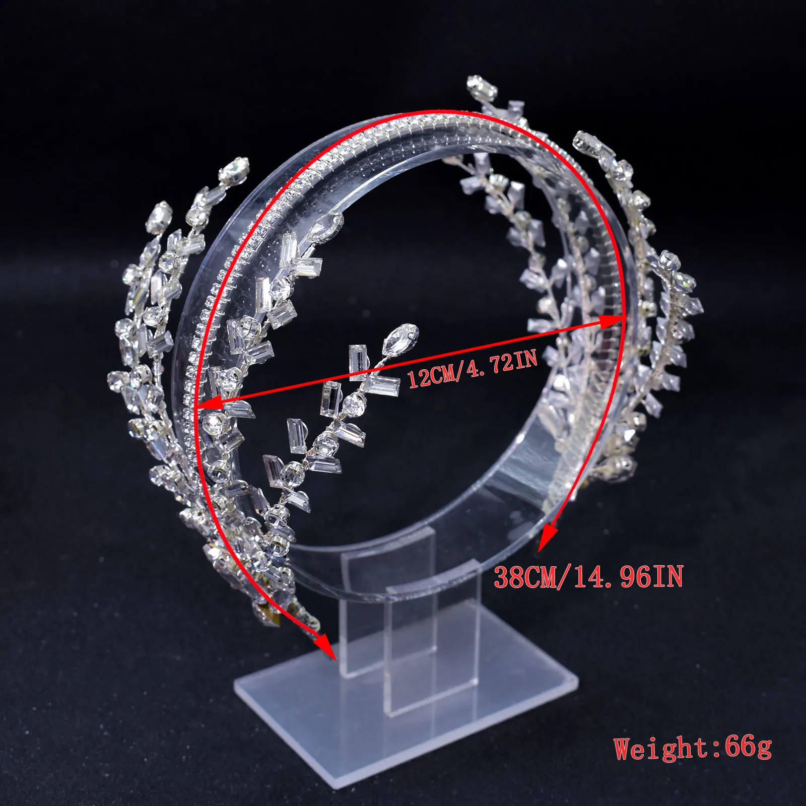Diamond Head Jewelry Bride Wedding Dress Hair Accessories Handmade Rhinestone Crystal Bridal Hair Accessories Wedding Headpiece