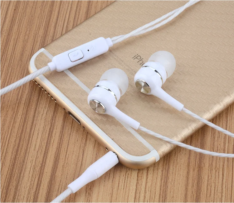 Sports Bass Call Earphones In-Ear Wire Control With Microphone Wired Cheap Headphones Manufacturer