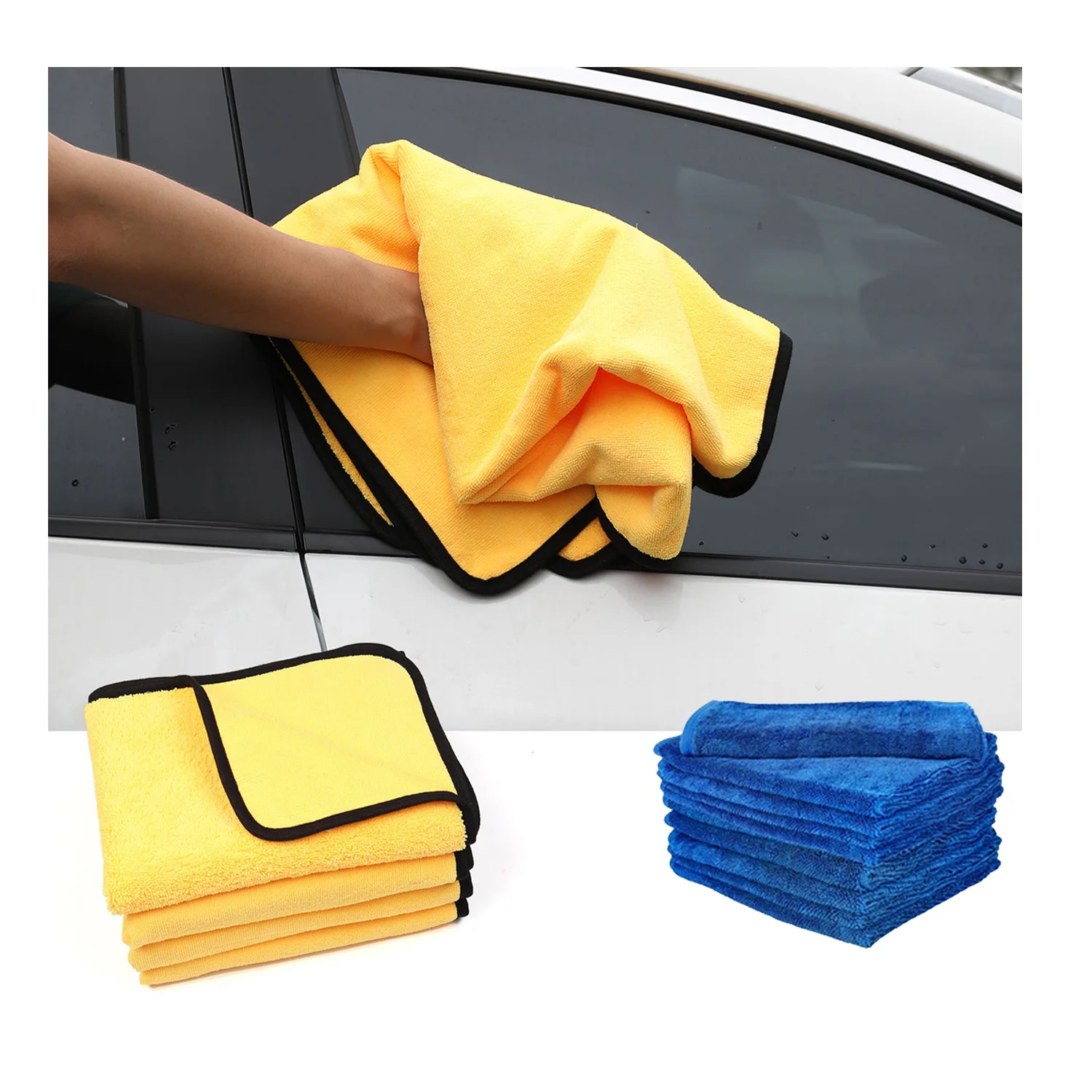 Пользовательские микрофибры сушки чистящая ткань из автомойка полотенца Автомойка Полотенце для мытья машин