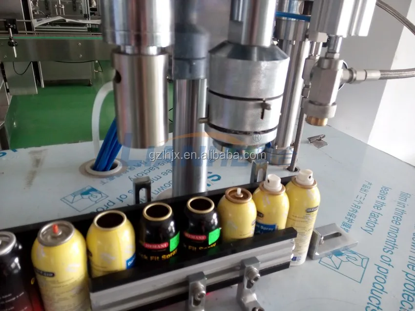 Малый полуавтоматическая аэрозоль может разливочная машина