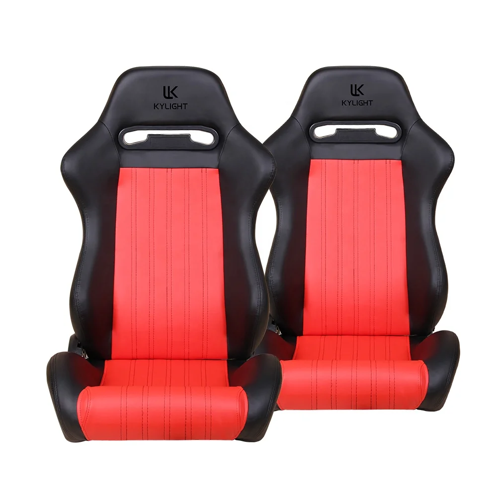 Adjustable Car Bucket Seats Universal Seat With PVC Leather Use For Car Simulator Racing Seat