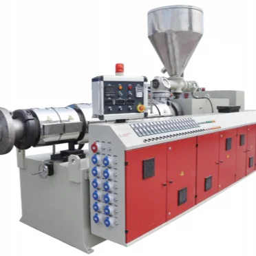 SJZ65/132 Model New innovation PVC powder conical twin-screw extruder with high quality  long life