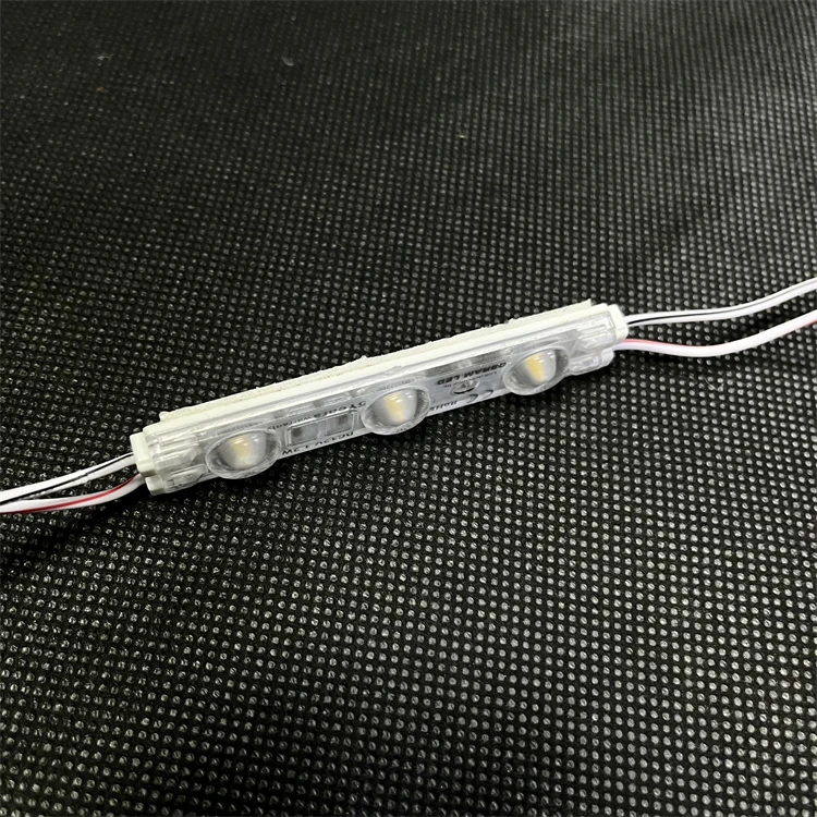 12v 3 chips 1.2w 150lm  led module for signage SMD 2835 3 lens osram chip injection led module