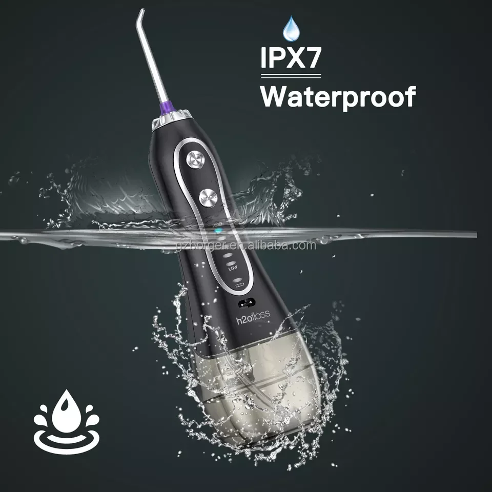 Stock !H2ofloss Best Selling Portable Water Jet Flosser in 100% Waterproof Design and 5 Modes dental oral irrigator