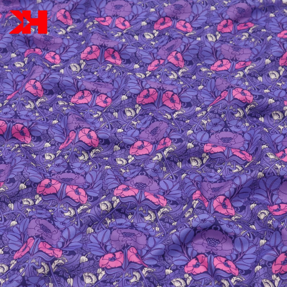 luxury 100% cotton tana liberty London lawn custom printed fabric for clothing