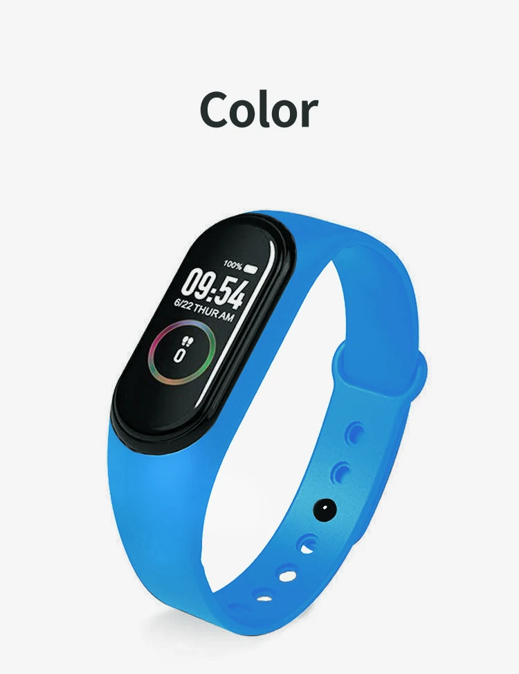 M4 Smartwatch Lowest price Heart Rate Sleep Smart Band ColorTouch Screen Smart Bracelet M4