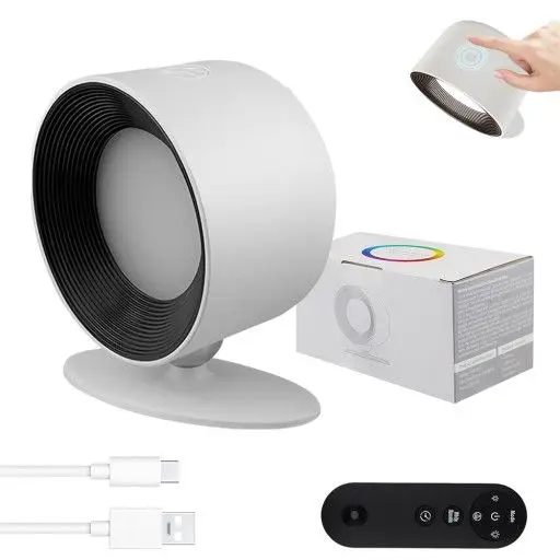 USB Rechargeable Smart RGB LED Wall Lighting Remote Control Indoor Magnetic Mounted Wall Lamp for Reading Bedroom Decoration