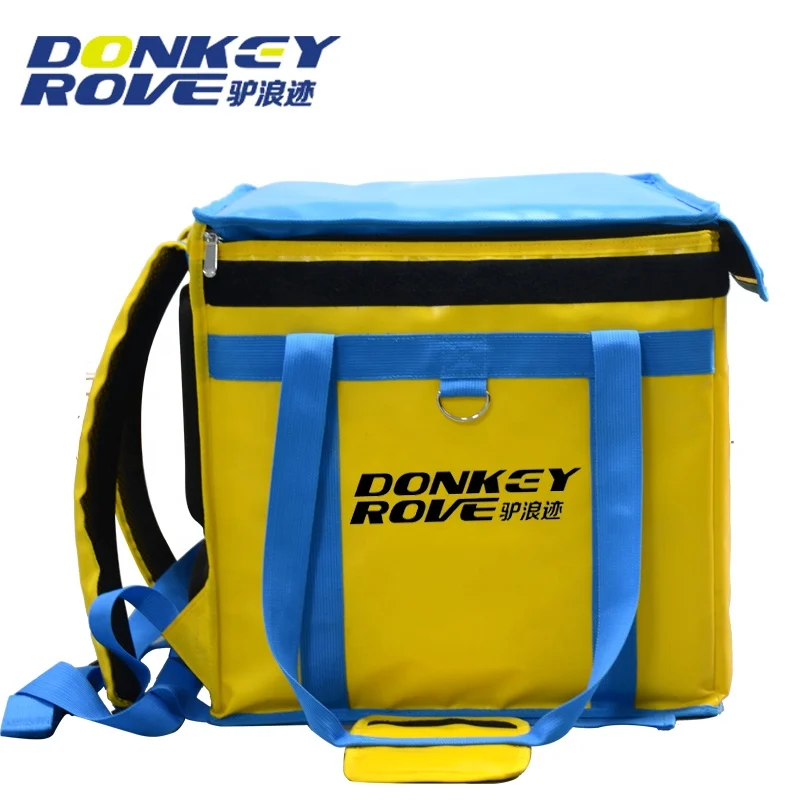 High quality insulated food delivery bag delivery backpack with divider