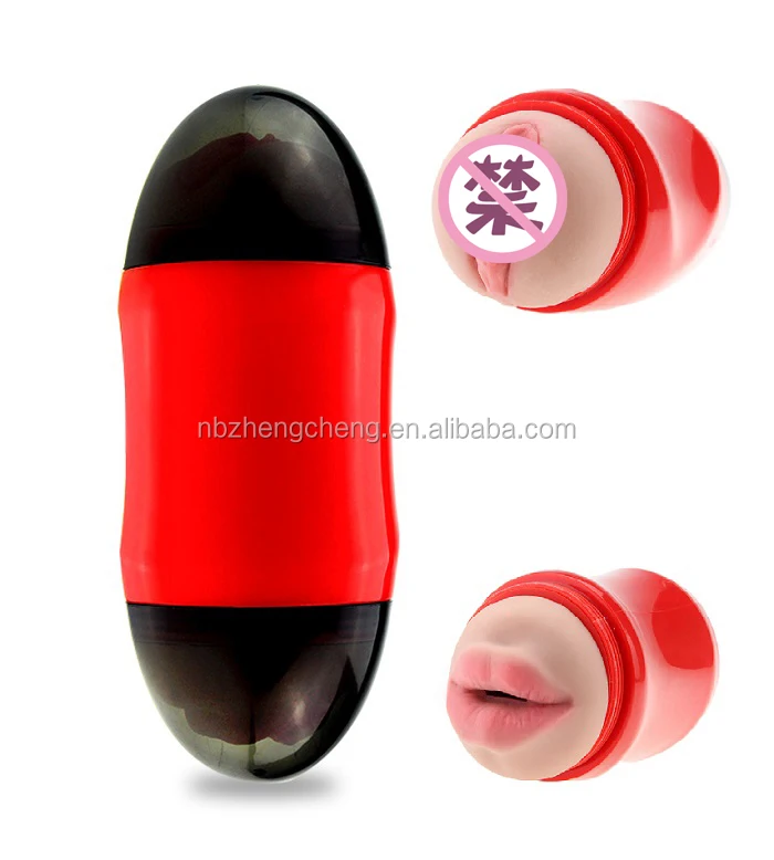 realistic sexy toy men male oral sex toys artificial vagina real pussy for man adult sex product 2 ends masturbation cup