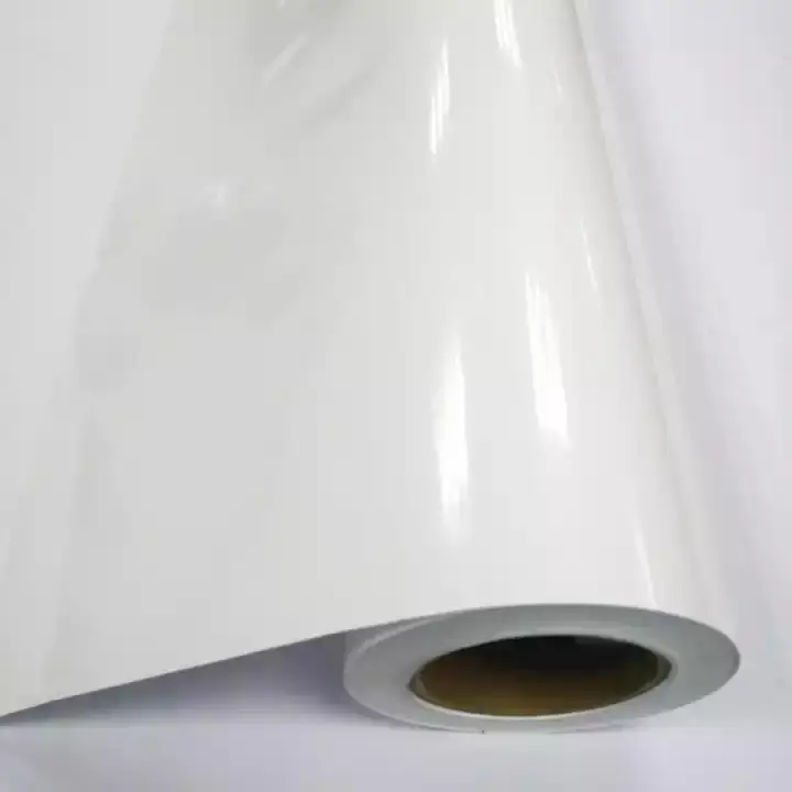 Outdoor Glossy Matte 100 Micron White Self Adhesive Vinyl PVC Vinyl Roll