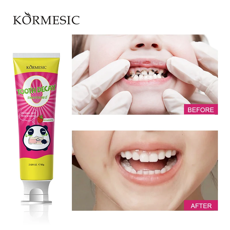 OEM ODM private label natural whitening Oral Cleaner Breath Freshening Anti-Cavity Child Kids Tooth Paste For Children