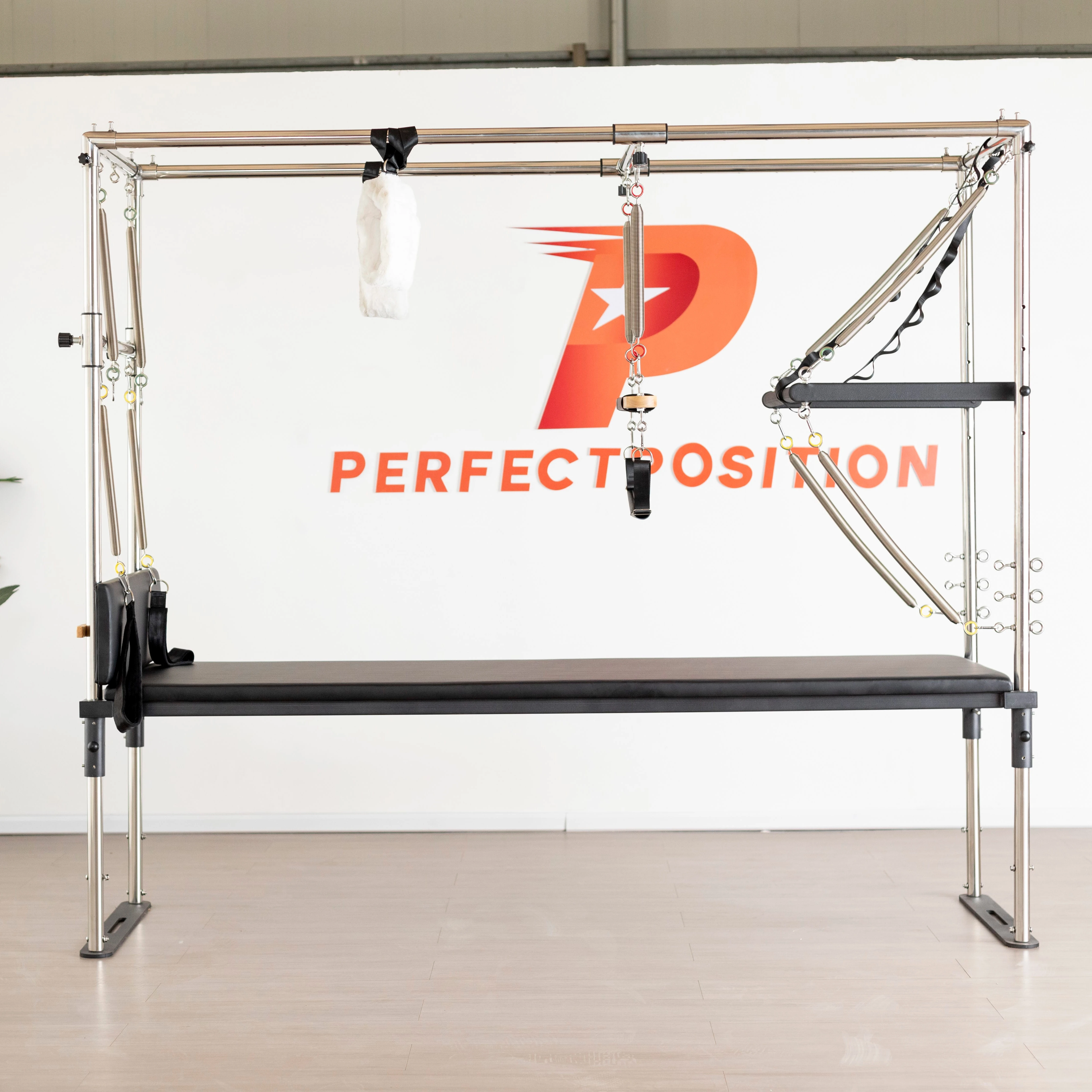 body building Full Trapeze equipment price black aluminum metal Pilates Cadillac