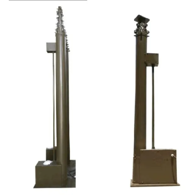 Portable motorized/manual winch Telescopic mast Pole for payload ham radio/yagi/lightning rod