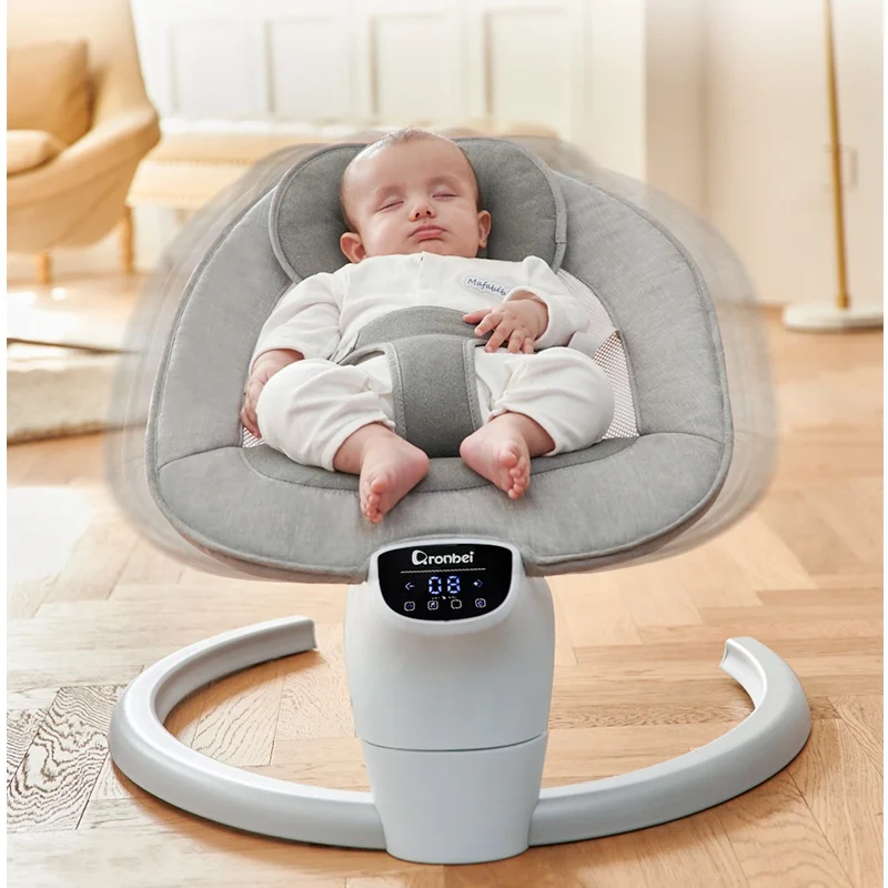 Vibrating baby rocking chair bouncer automatic electric baby swing with lovely toys