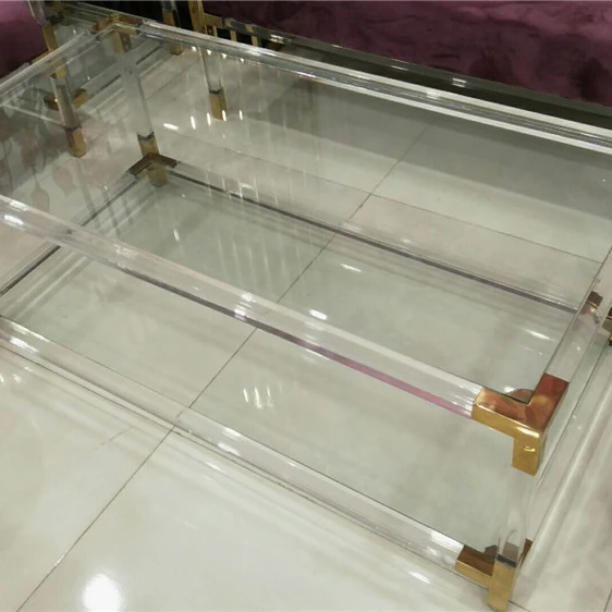 Nordic Minimalist Home Furniture Modern Rectangular Tempered Glass coffee table