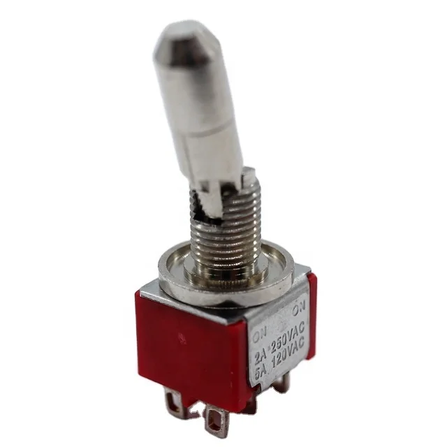 1 м DP On-no-On рычаг блокировки 6-контактные переключатели 2 А 250 В миниатюрный переключатель блокировки рычага переключатель