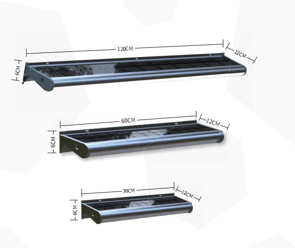 Commercial Solar-Powered LED Billboard Lighting Intergrated Sign Light with 30cm, 60cm, 120cm for Bus Stop, Outdoor Sign