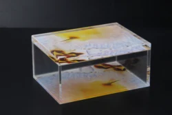 Factory Custom Cube Clear Acrylic Display Case 5 Side Sliding Lid Pocket Monster Booster Box/ Acrylic Booster Box Plexi Box OEM