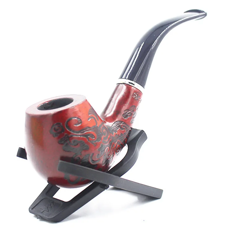 Vasprin Factory Direct Solid Wood Leopard Print  Smoking Pipe Portable Washable Wholesale Smoking Pipes