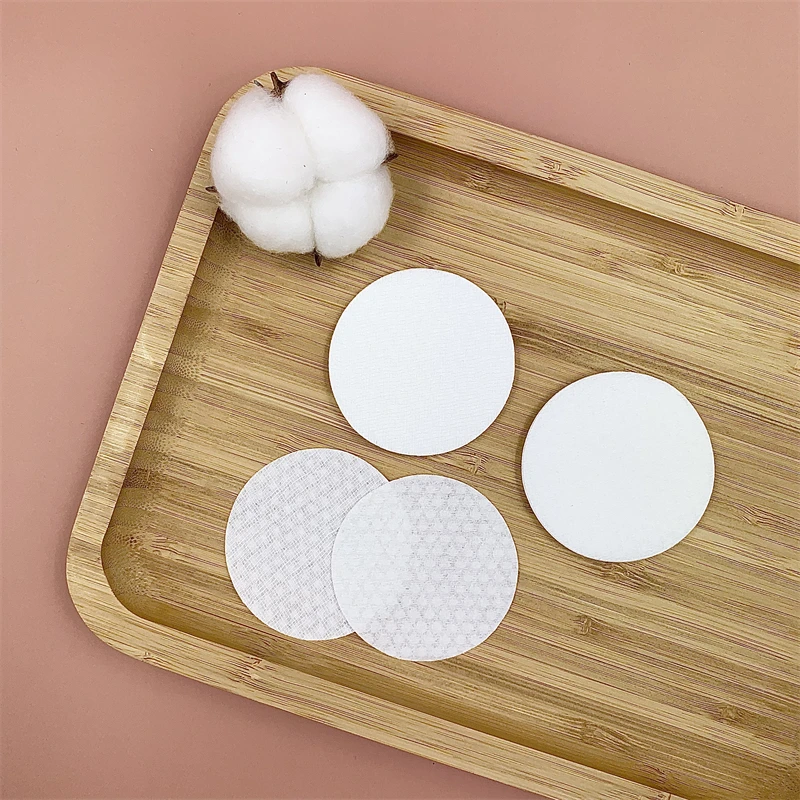 FSZ07 OEM double sides gauze non-woven hydrophilic round cotton pad