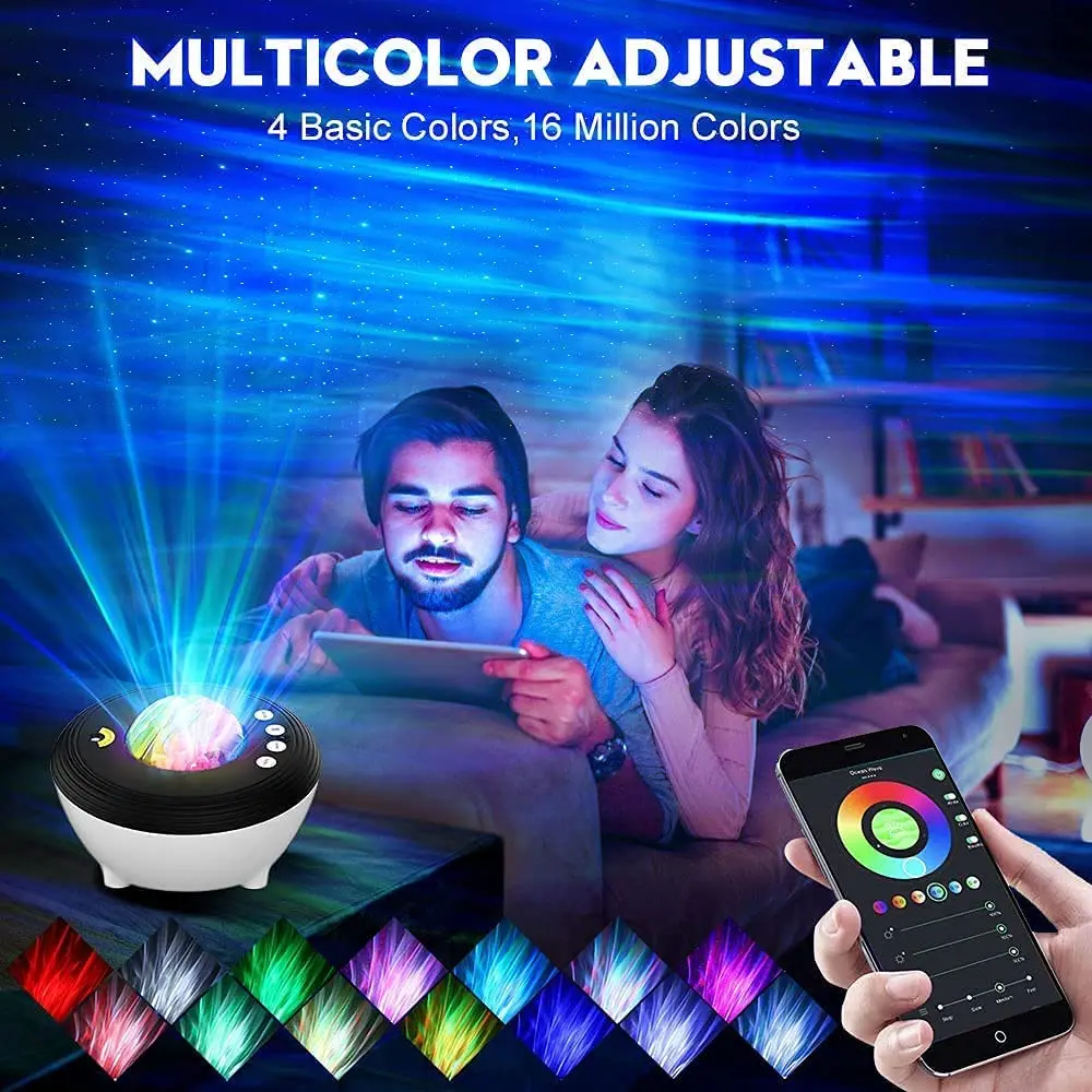 Baby Portable Projectors Wifi Smart,sky Laser Light galaxy Projector With White Noise