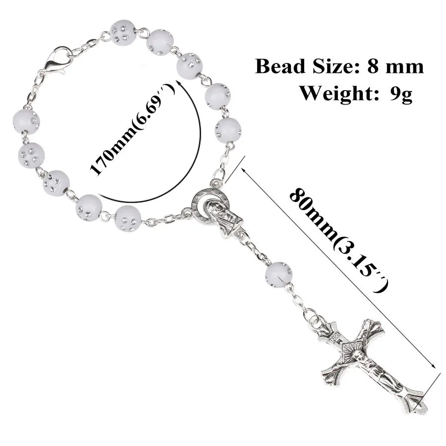 Wholesale cheap catholic rosary rosary cross christian jewelry bracelets