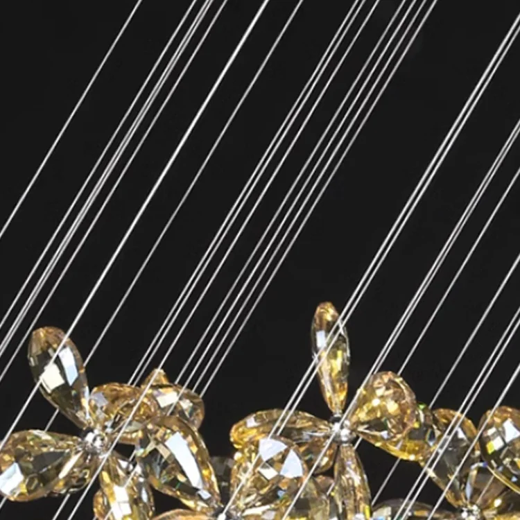 4/6/9/10/12/14/18/24 Heads Modern Crystal Dandelion Chandelier Lighting Pendant Lamp For Living Room Dining Room Home Decoration