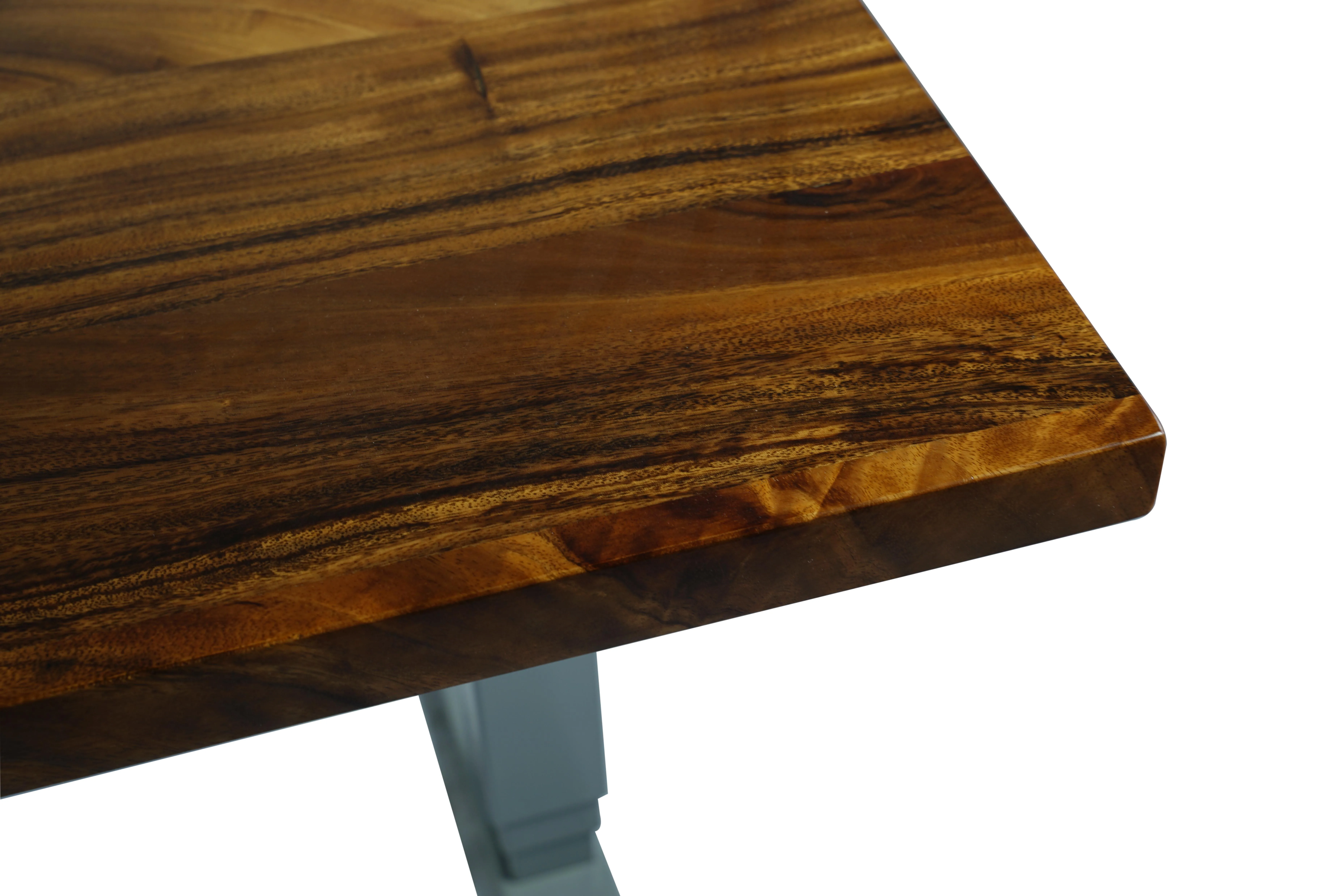 Однотонный обеденный стол в деревенском стиле с проклеенными краями 30x48x1,5 дюйма