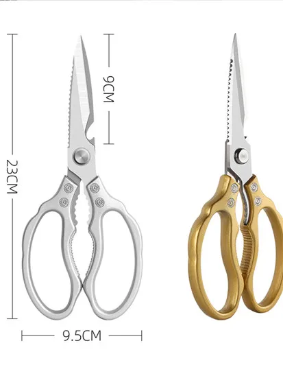Hot selling Non Slip Stainless Steel Sharp Cooking Scissors for Kitchen