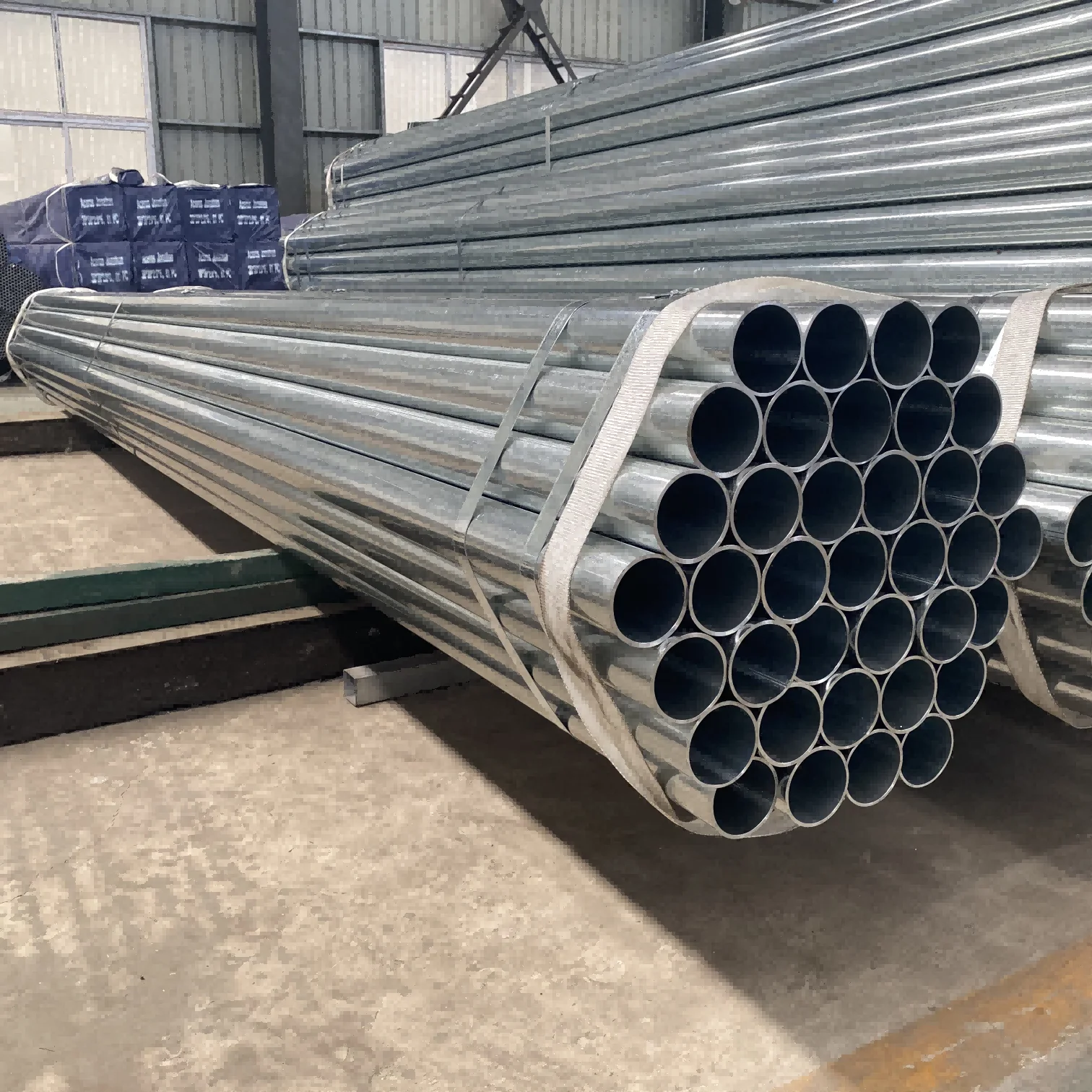BS Pre-Galvanized steel pipe Scaffolding round pipe for building ASTM pre galvanized steel pipe