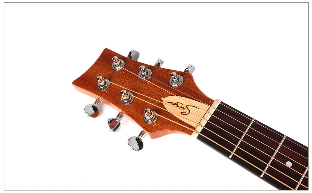 Wholesale small  34 inch baby size steel string acoustic guitar made in China