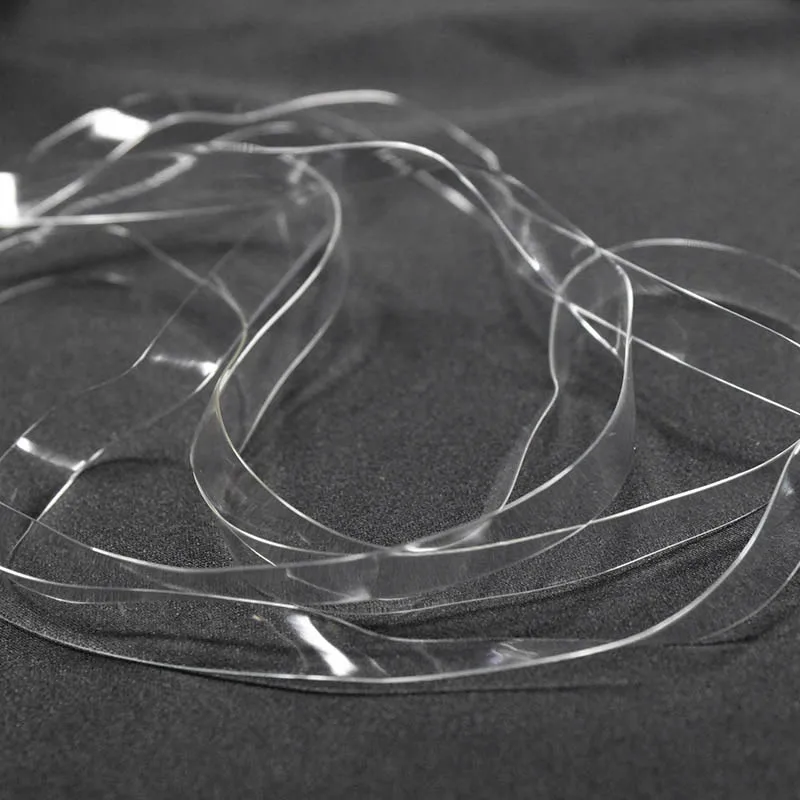 6008/6012/5008/5012 mm Clear Elastic Transparent TPU Mobilon Silicone Tape for Shoulder Neckline Swimwear