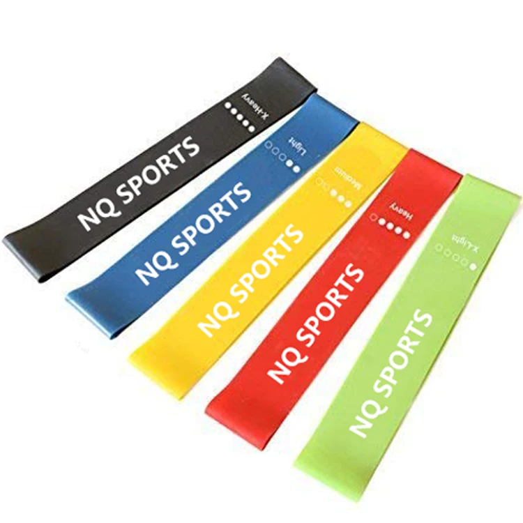 best sale customized strength training mini band  Latex wrist wraps  Resistance fitness Bands