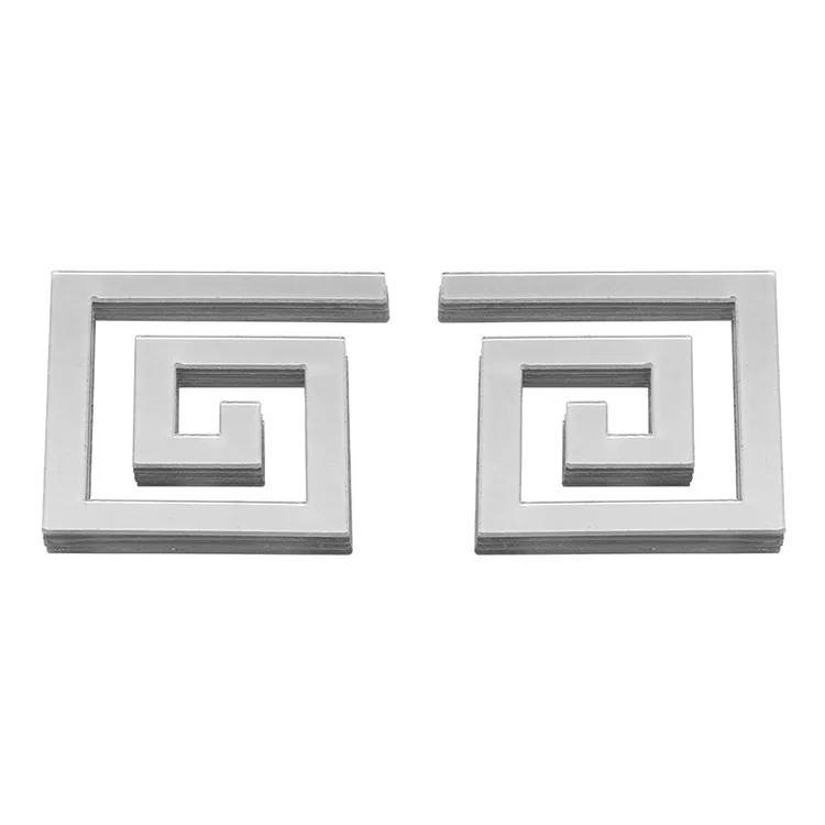 4.8*4.8cm DIY Acrylic Wall Sticker Home Room Living Room Decoration Modern Maze Mirror Wall Sticker