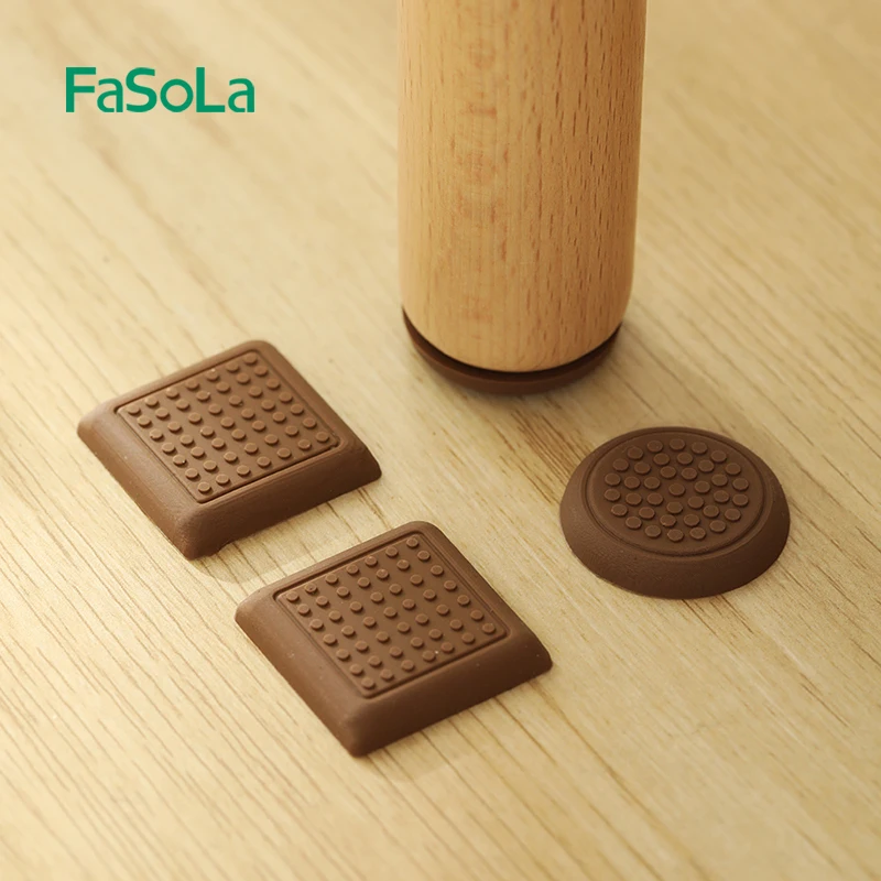 FaSoLa 8PCS Non Slip Furniture Pads Self Adhesive Furniture Feet Floor Protectors Premium Furniture Grippers